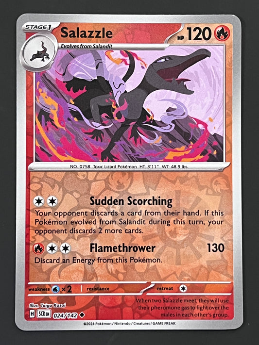 024/142 Salazzle - Pokémon Stellar Crown Uncommon Reverse