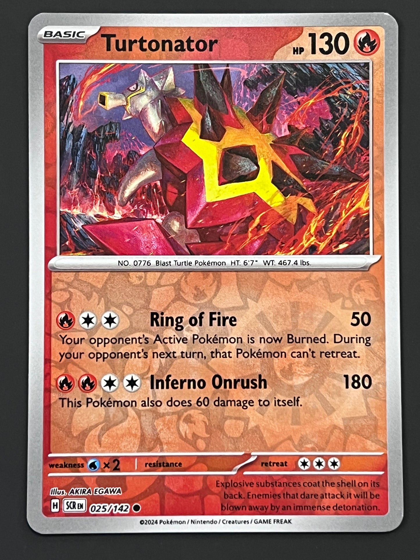 025/142 Turtonator - Pokémon Stellar Crown Common Reverse