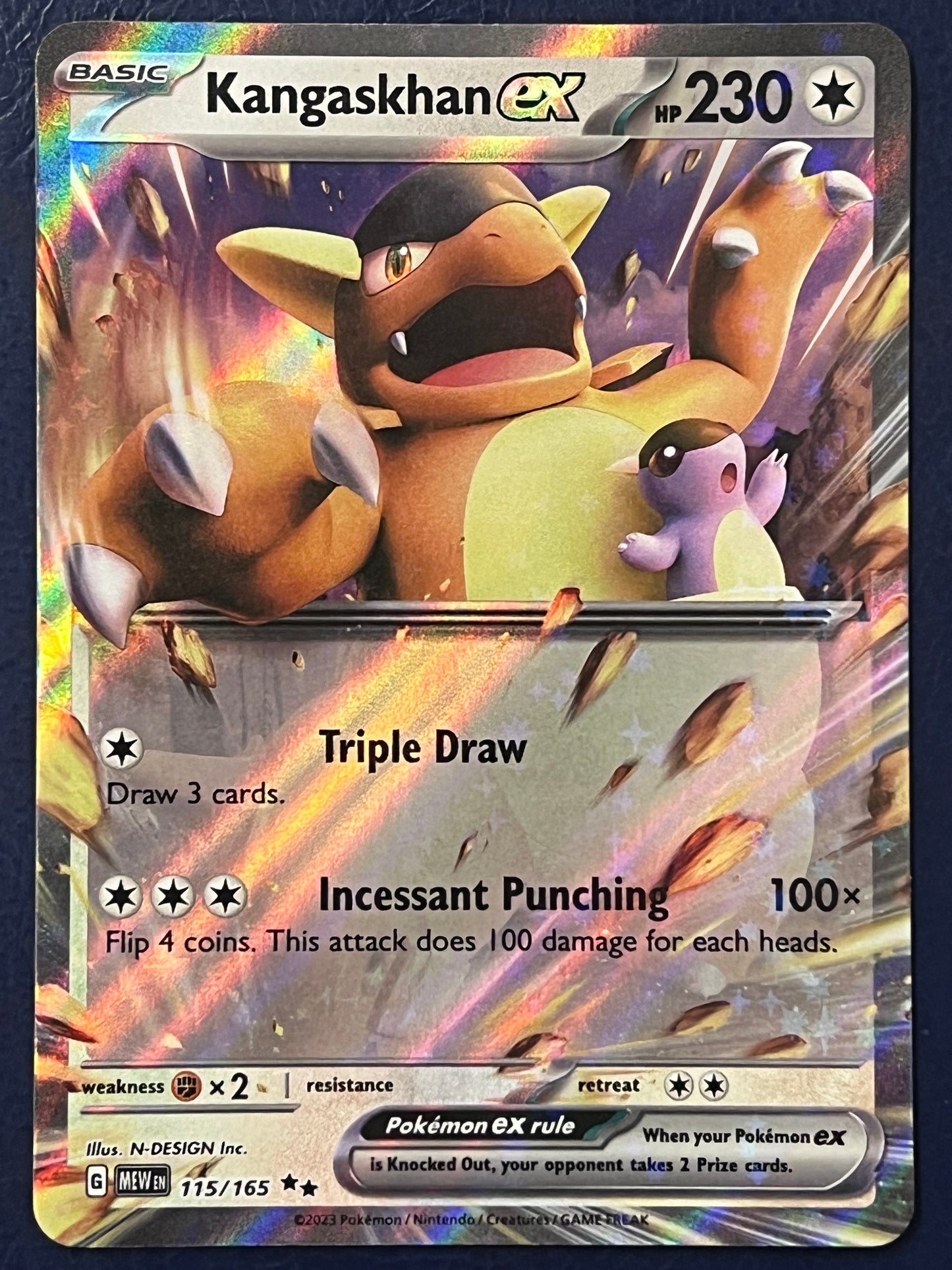 115/165 Kangaskhan Ex - Pokémon 151 Double Rare