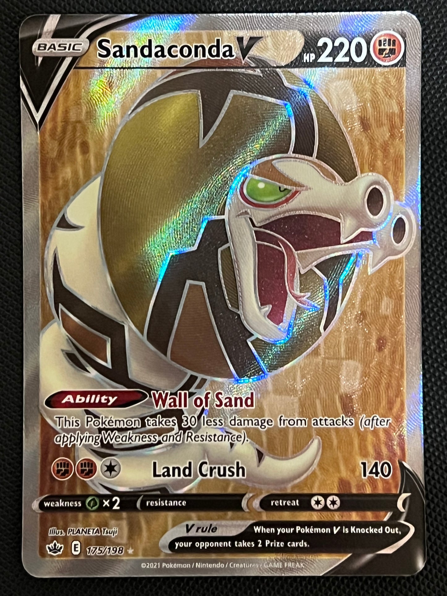 Sandaconda V - 175/198 Chilling Reign Full Art Rare Holo V