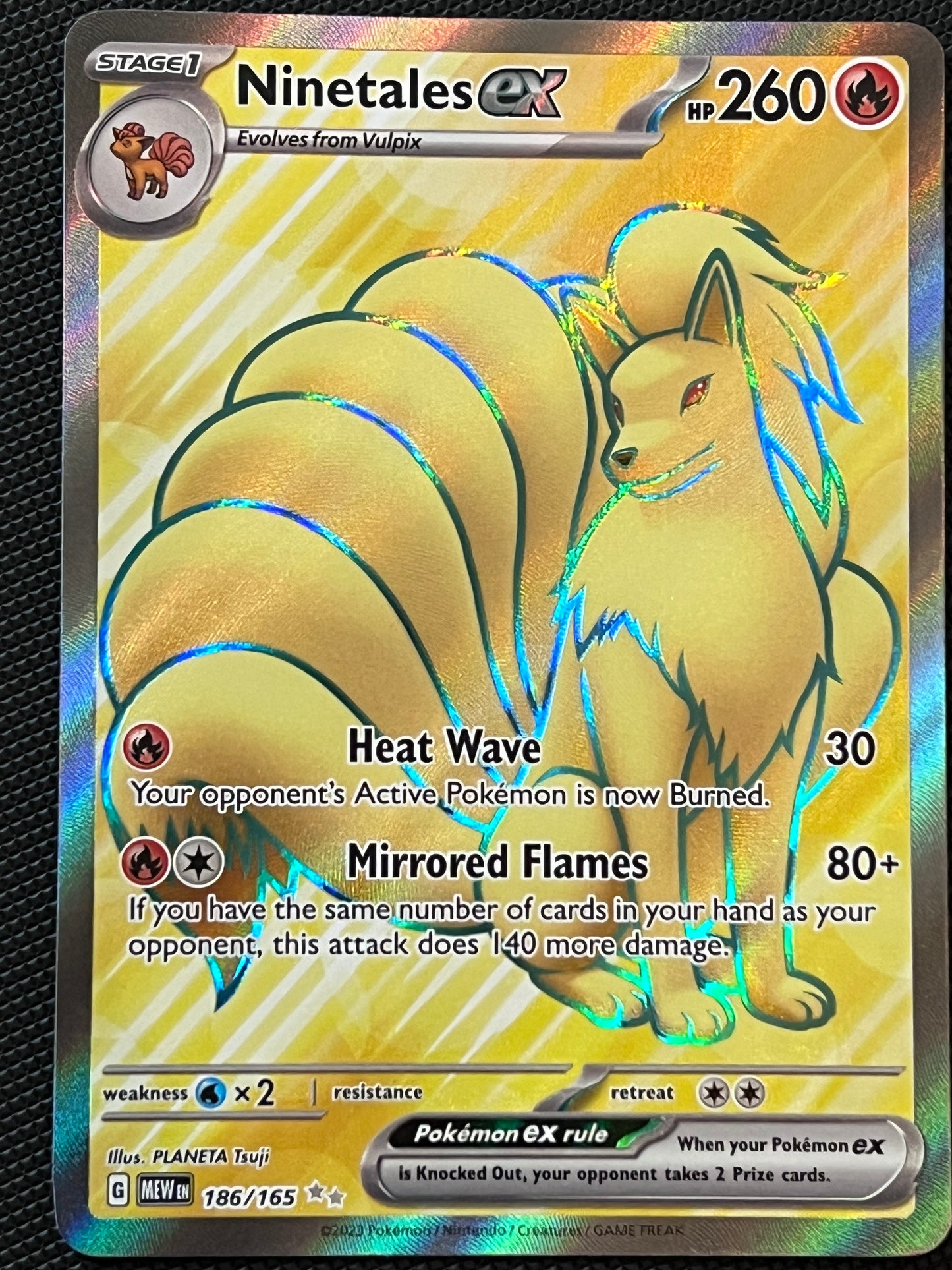 186/165 Ninetales Ex -  Pokémon 151 Ultra Rare