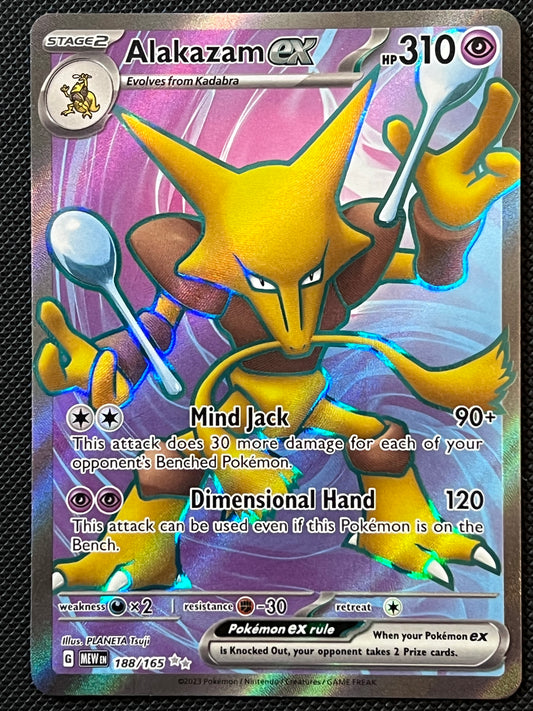 188/165 Alakazam Ex - Pokémon 151 Ultra Rare