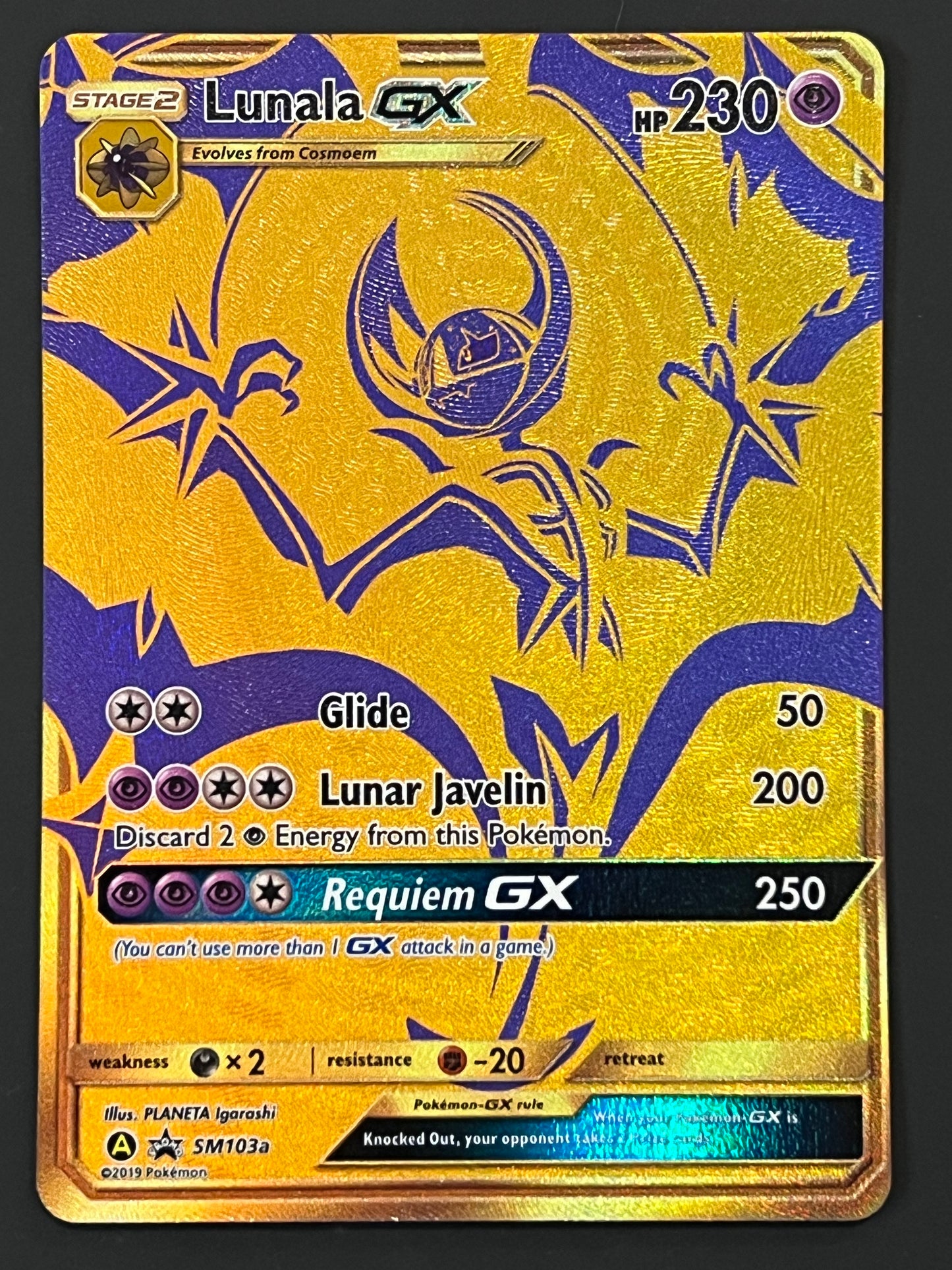 SM103a Lunala Gx - Pokémon Black Star Promo