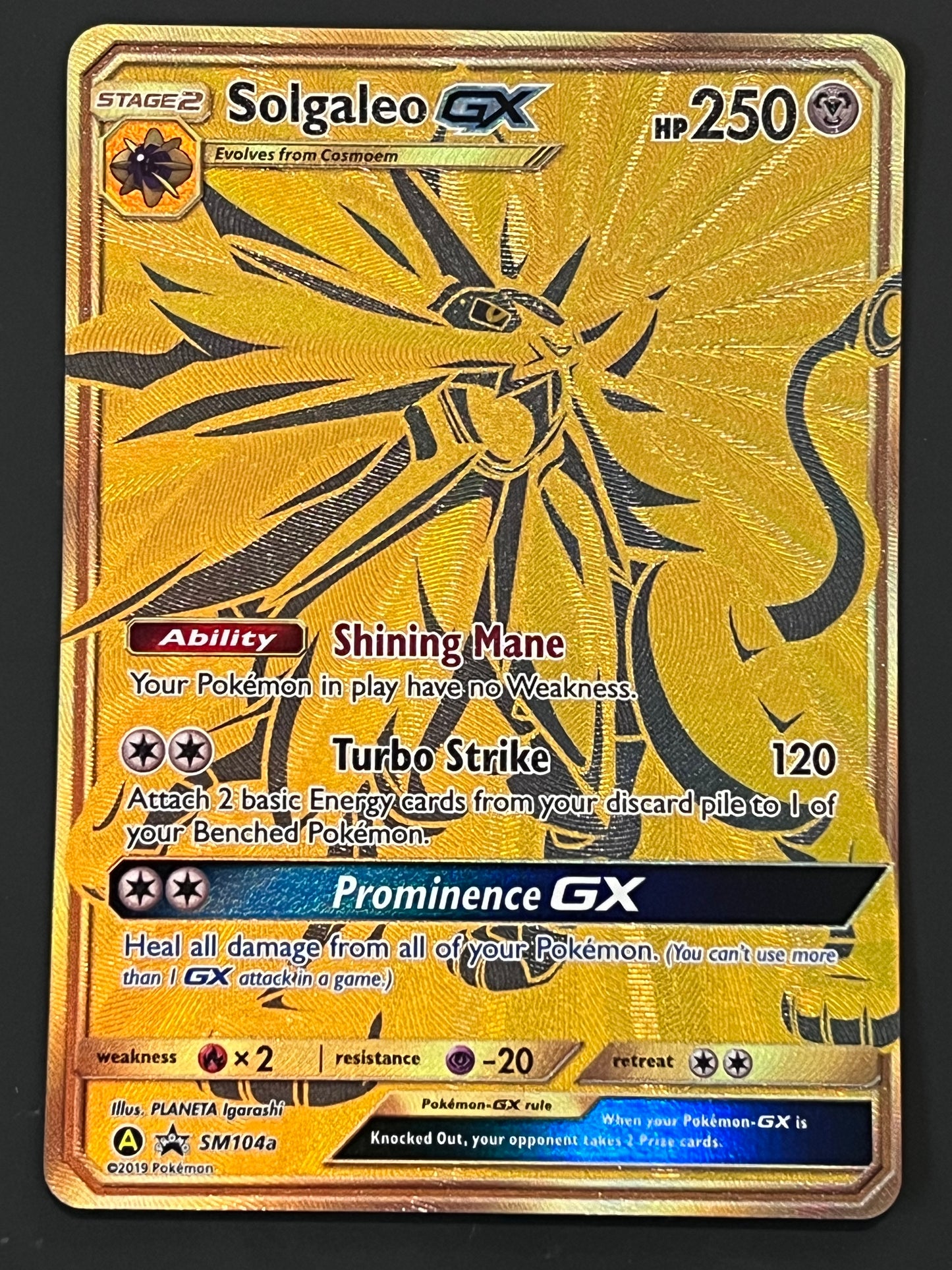 SM104a Solgaleo Gx - Pokémon Black Star Promo