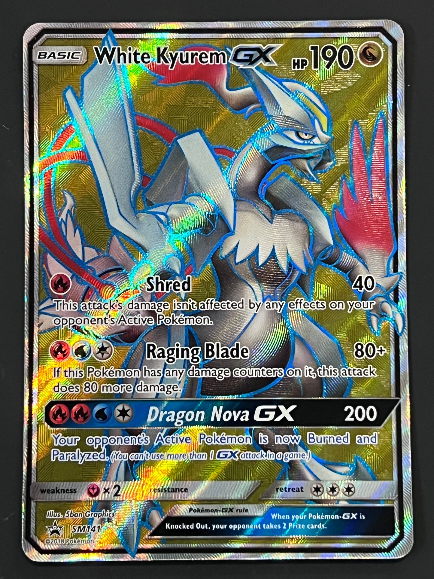 SM141 White Kyurem Gx - Pokémon Black Star Promo