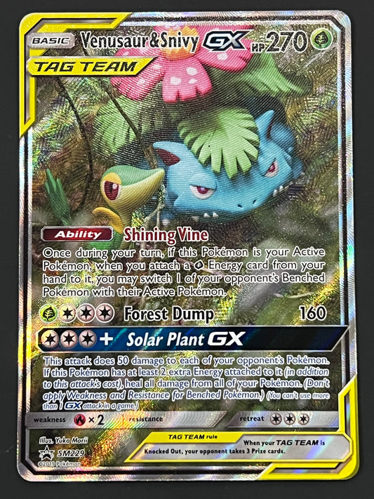 SM229 Venusaur & Snivy Gx - Pokémon Black Star Promo