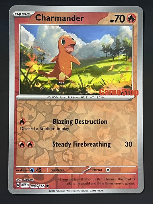 004/165 Charmander (STAMPED) - Pokémon 151 GameStop Promo