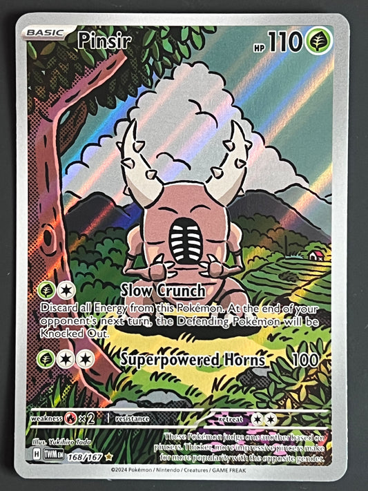 168/167 Pinsir - Pokémon Twilight Masquerade Illustration Rare