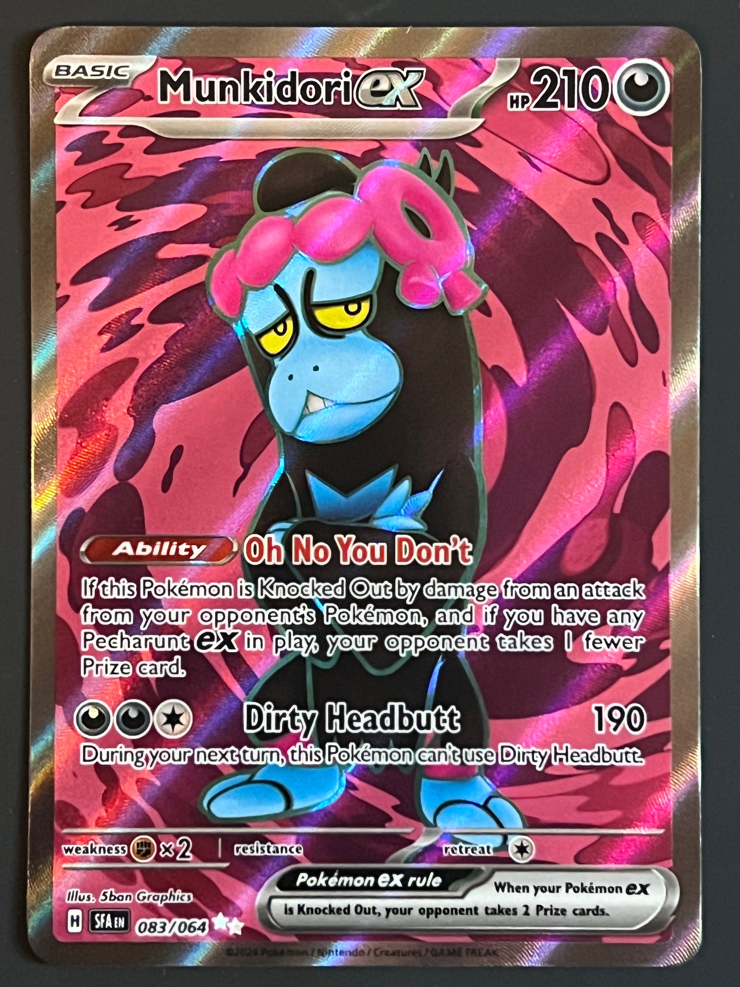 083/064 Munkidori Ex - Pokémon Shrouded Fable Ultra Rare