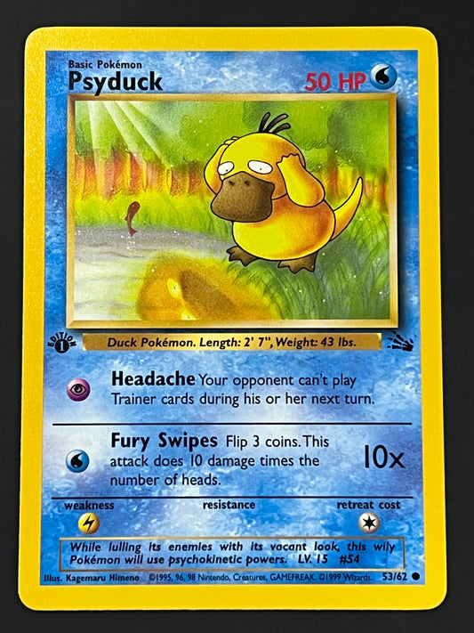 53/62 Psyduck - Pokémon Fossil 1st Edition Common