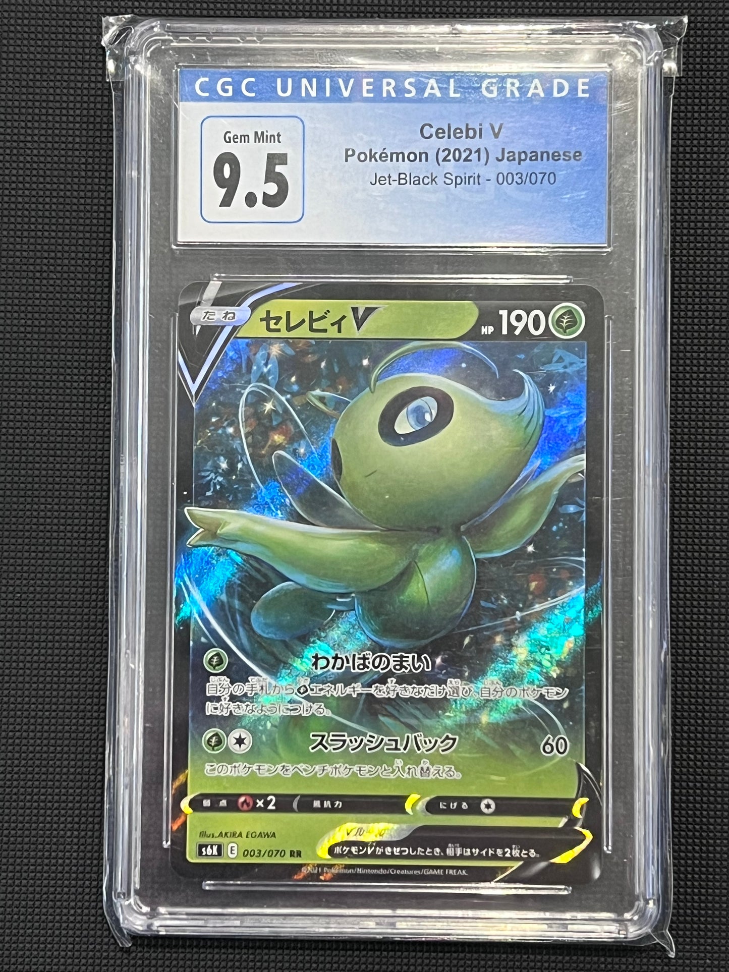 CGC Celebi V - 003/070 2021 Jet-Black Spirit Japanese GEM-MINT Grade 9.5