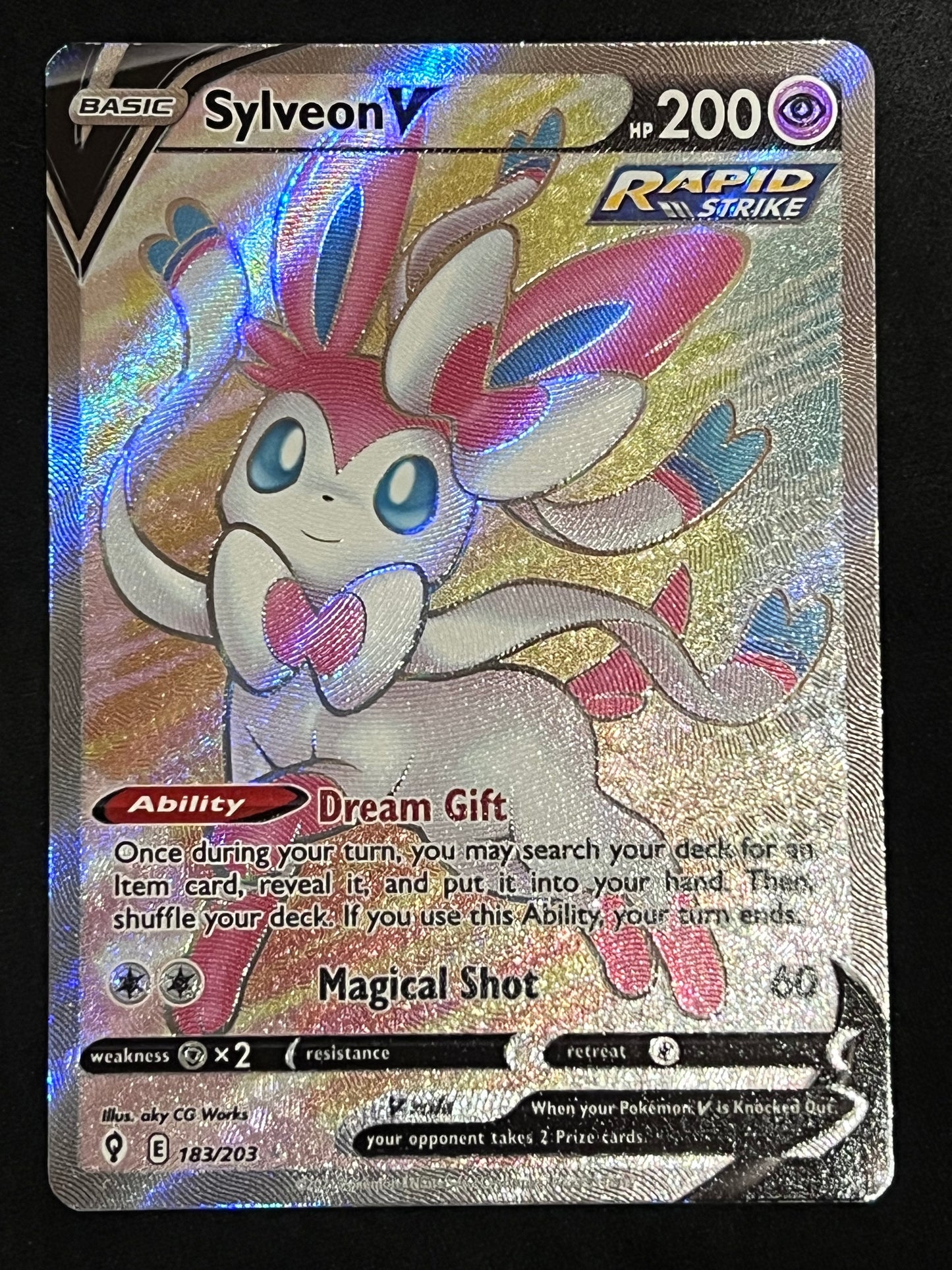 183/203 Sylveon V - Evolving Skies Full Art