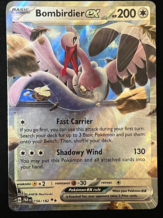 156/182 Bombirdier Ex - Pokémon Paradox Rift Double Rare