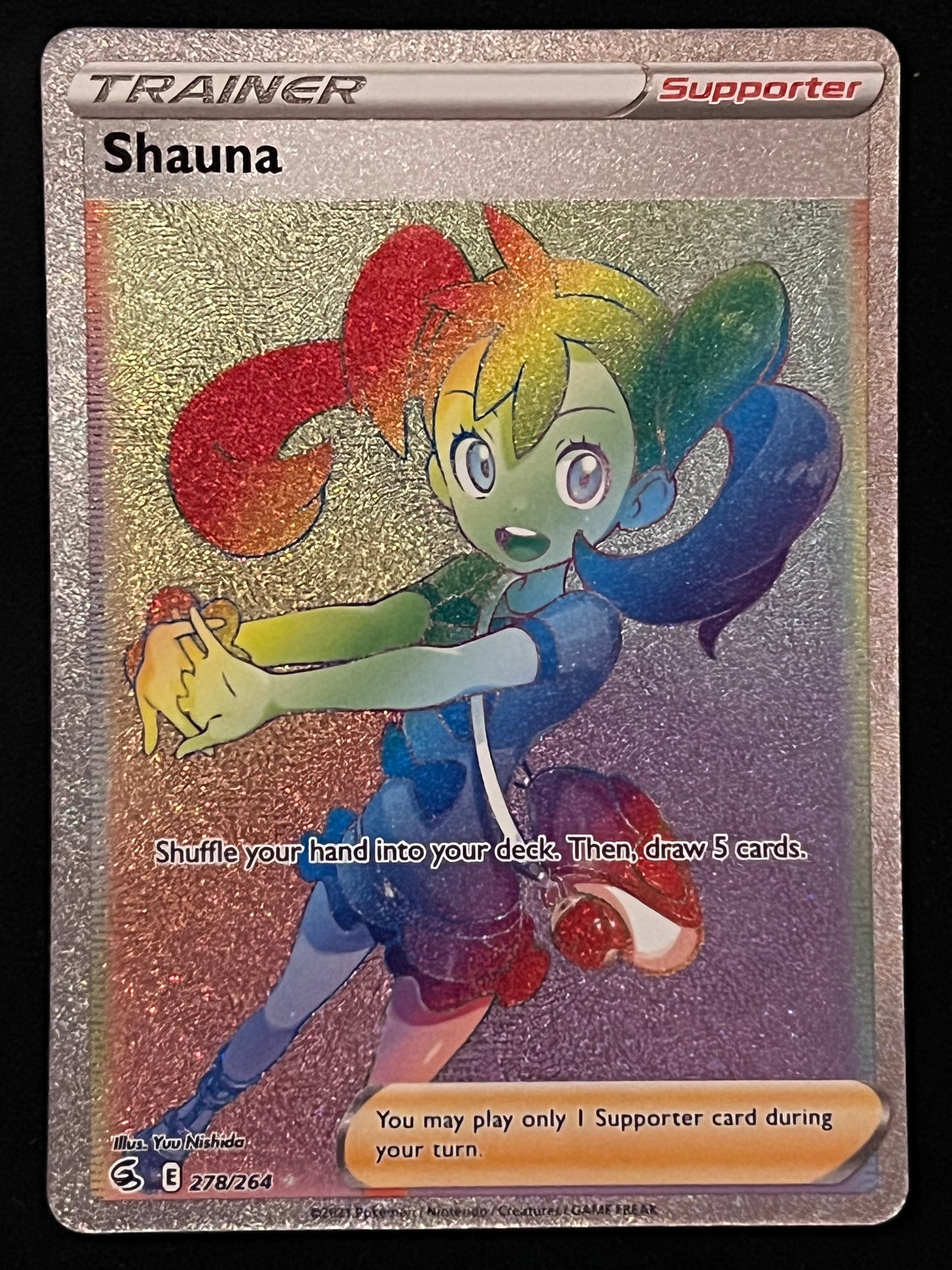 Shauna  - 278/264 Fusion Strike Rainbow Rare Holo Trainer