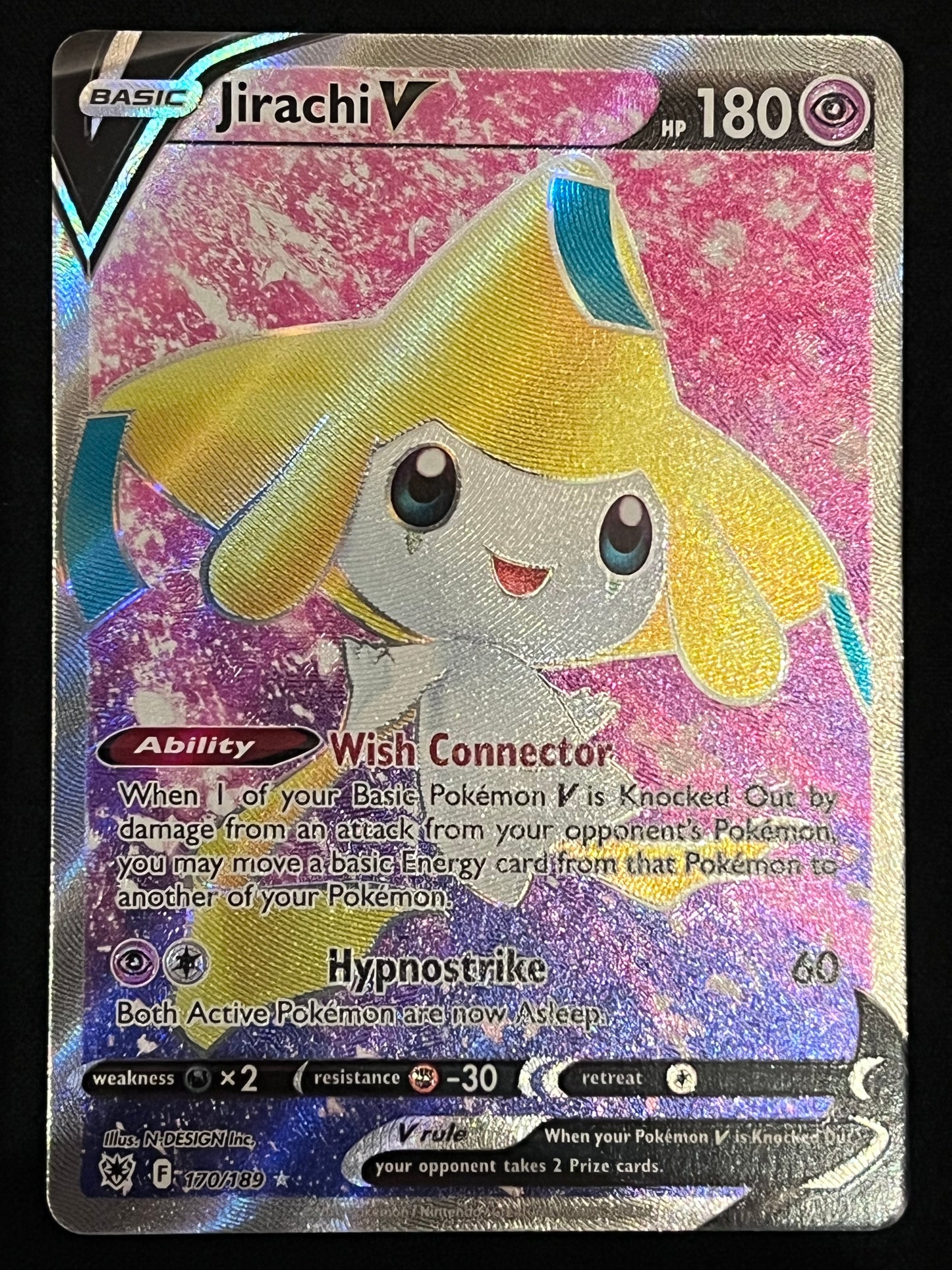 Jirachi V - 170/189 Astral Radiance Rare Holo Full Art