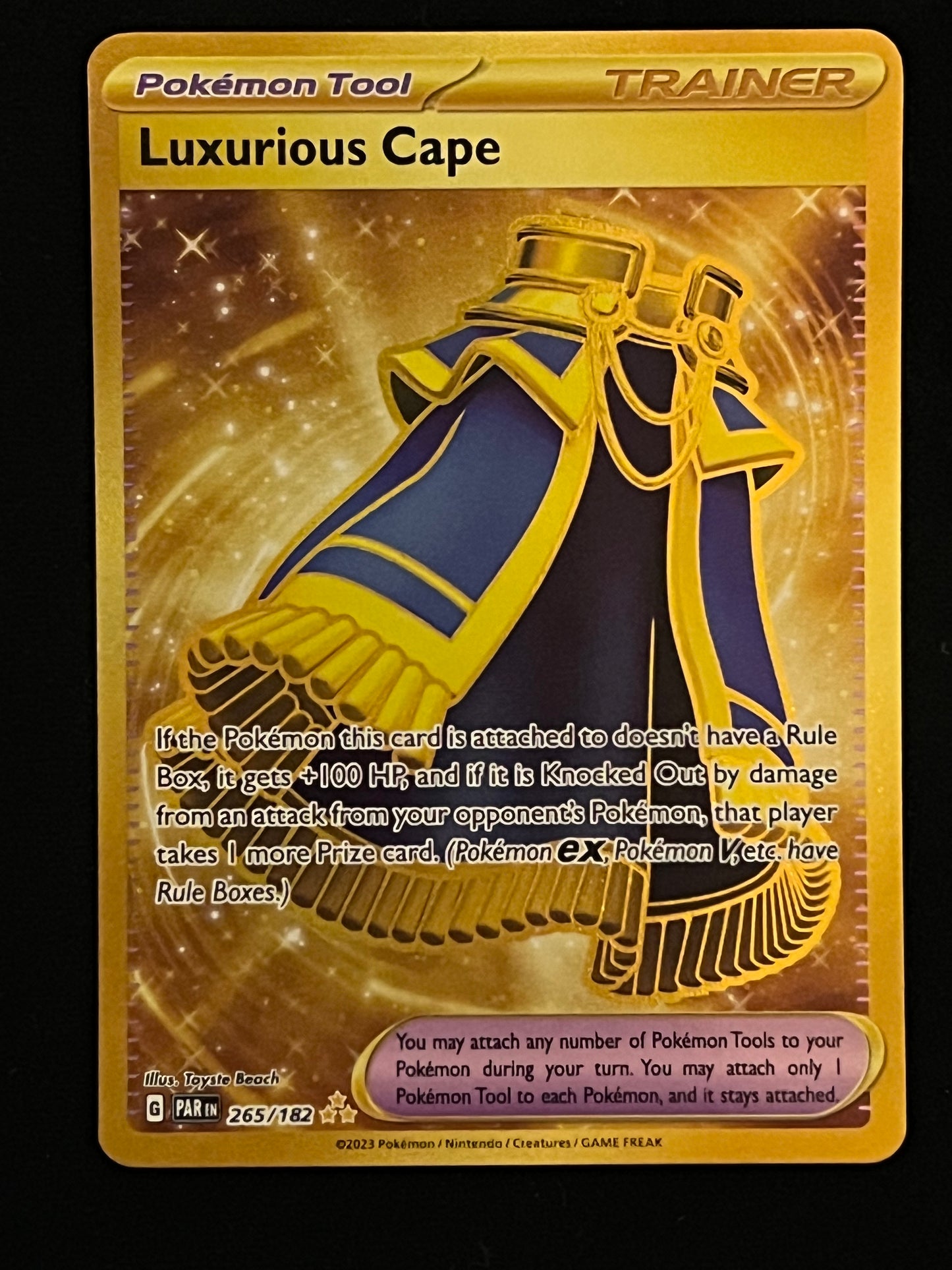 265/182 Luxurious Cape - Pokémon Paradox Rift Hyper Rare