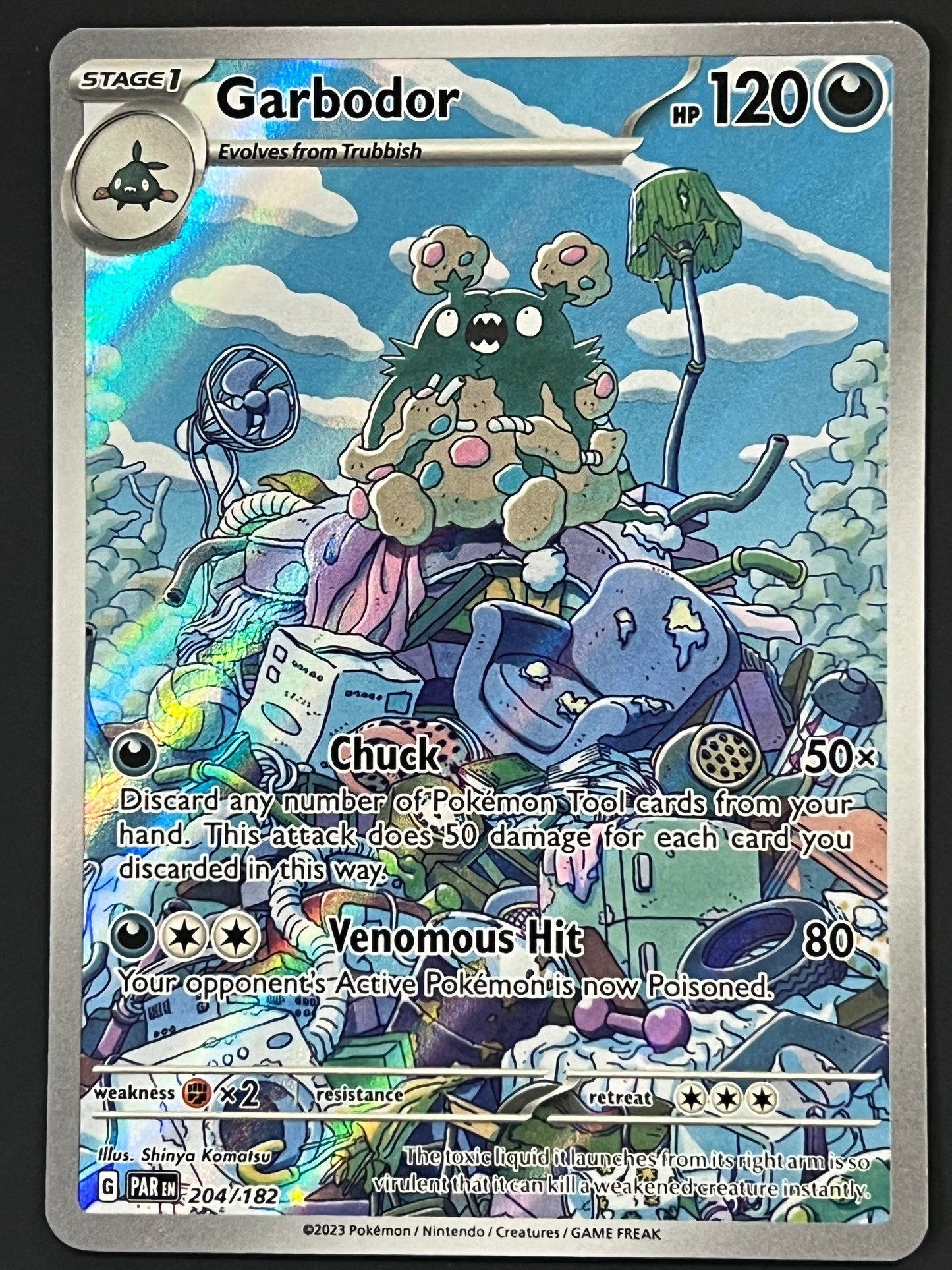 204/182 Garbodor - Pokémon Paradox Rift Illustration Rare