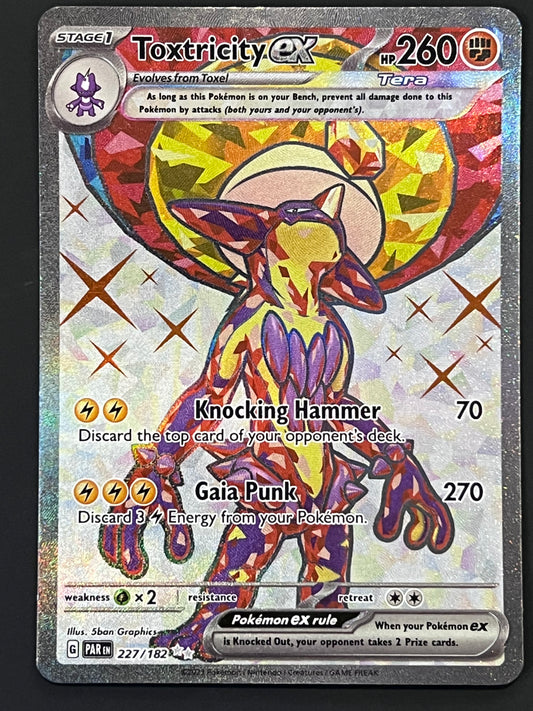 227/182 Toxtricity Ex - Pokémon Paradox Rift Ultra Rare