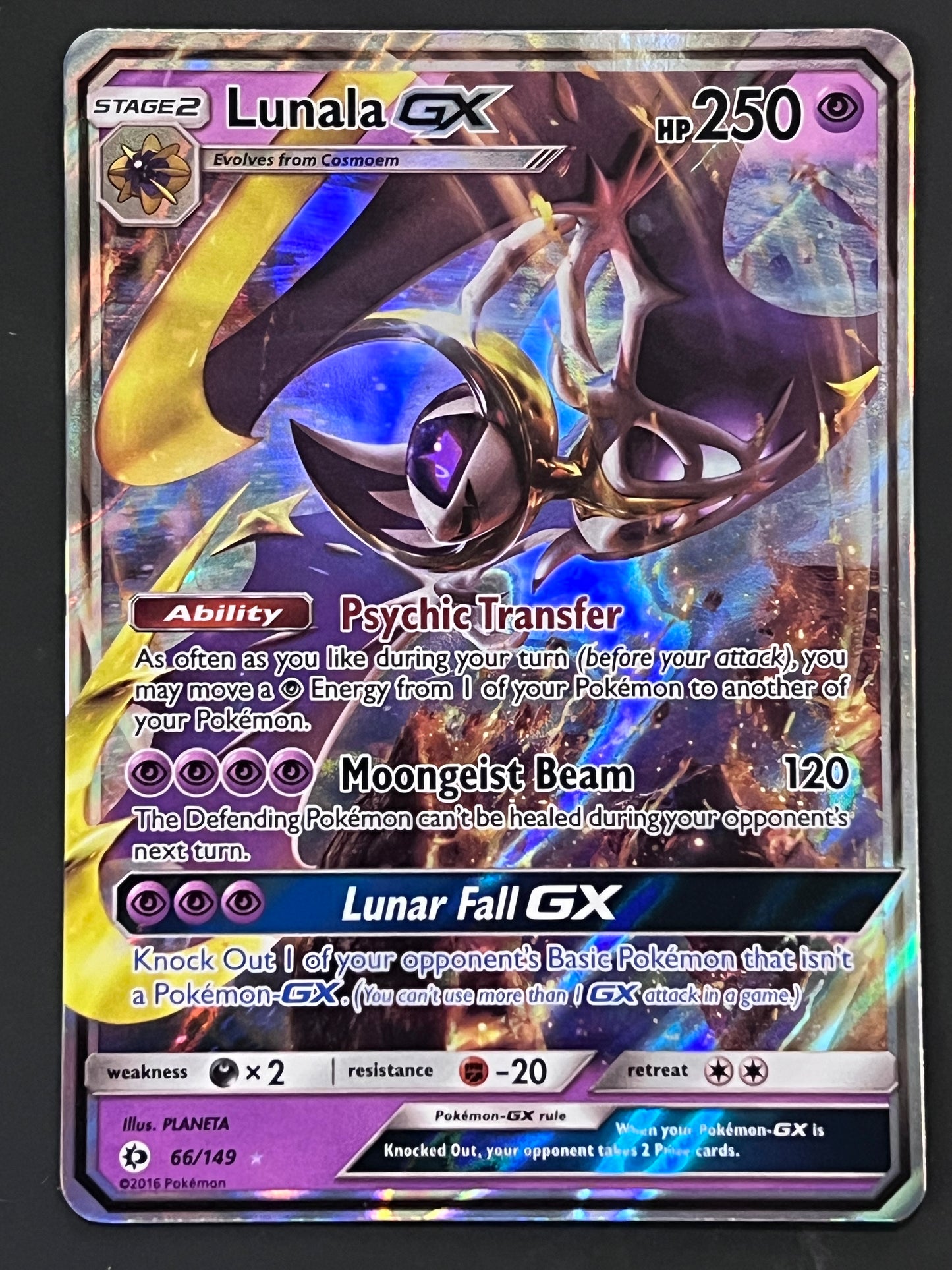 066/149 Lunala Gx - Pokémon Sun/Moon Base Ultra Rare