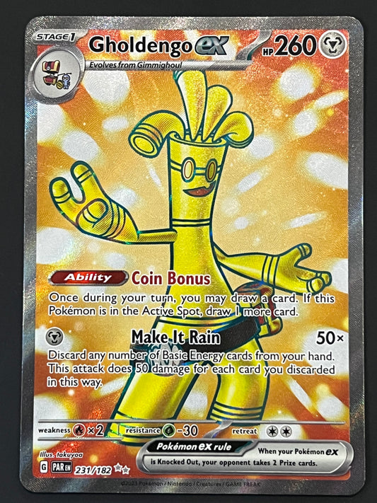 231/182 Gholdengo Ex - Pokémon Paradox Rift Ultra Rare