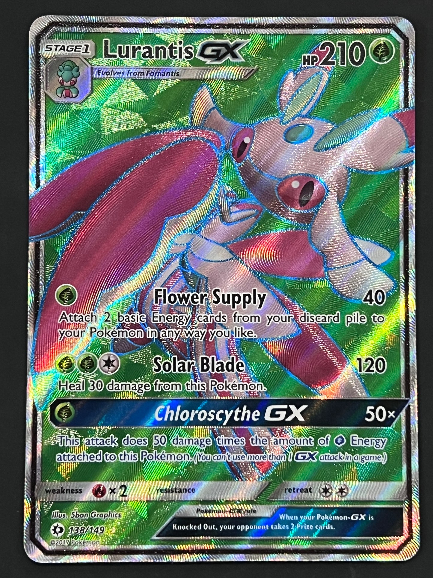 138/149 Lurantis Gx - Pokémon Sun/Moon Base Full Art