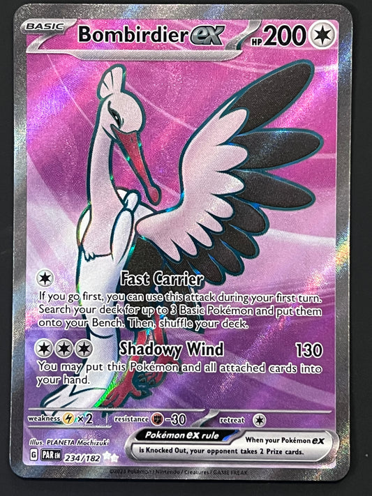 234/182 Bombirdier Ex - Pokémon Paradox Rift Ultra Rare