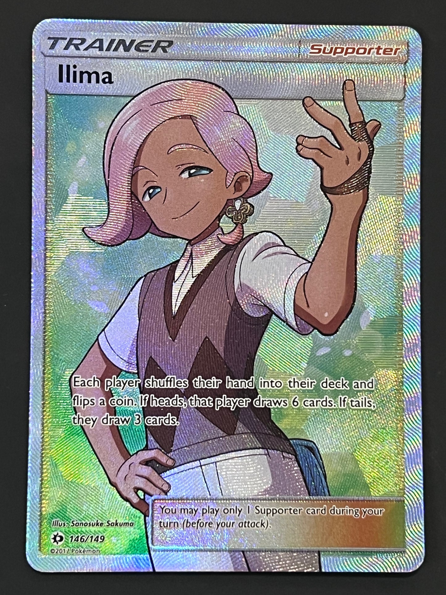 146/149 Ilima - Pokémon Sun/Moon Base Full Art