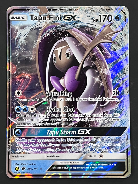 039a/147 Tapu Fini Gx - Pokémon Burning Shadows Ultra Rare