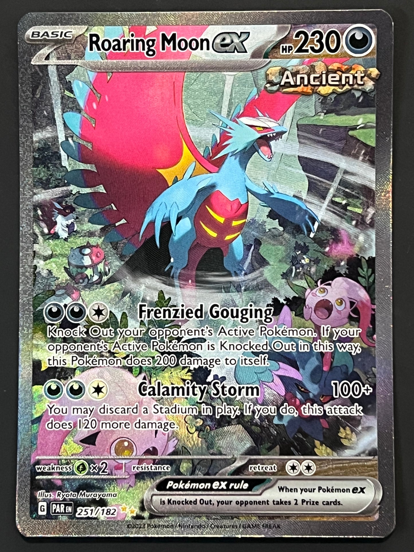 251/182 Roaring Moon Ex - Pokémon Paradox Rift Special Illustration Rare