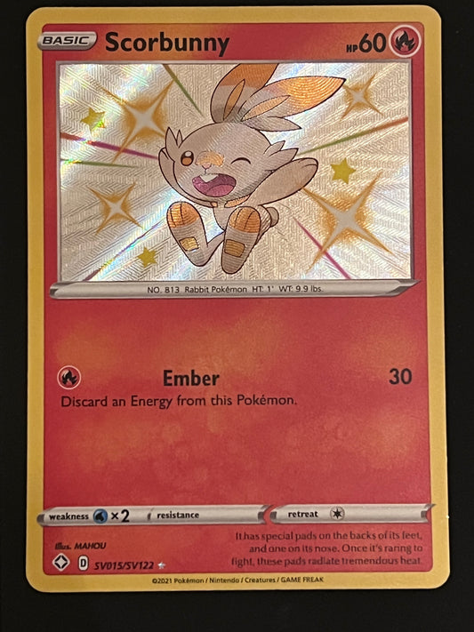 Scorbunny - SV015/SV122 Shining Fates Rare Shiny Holo