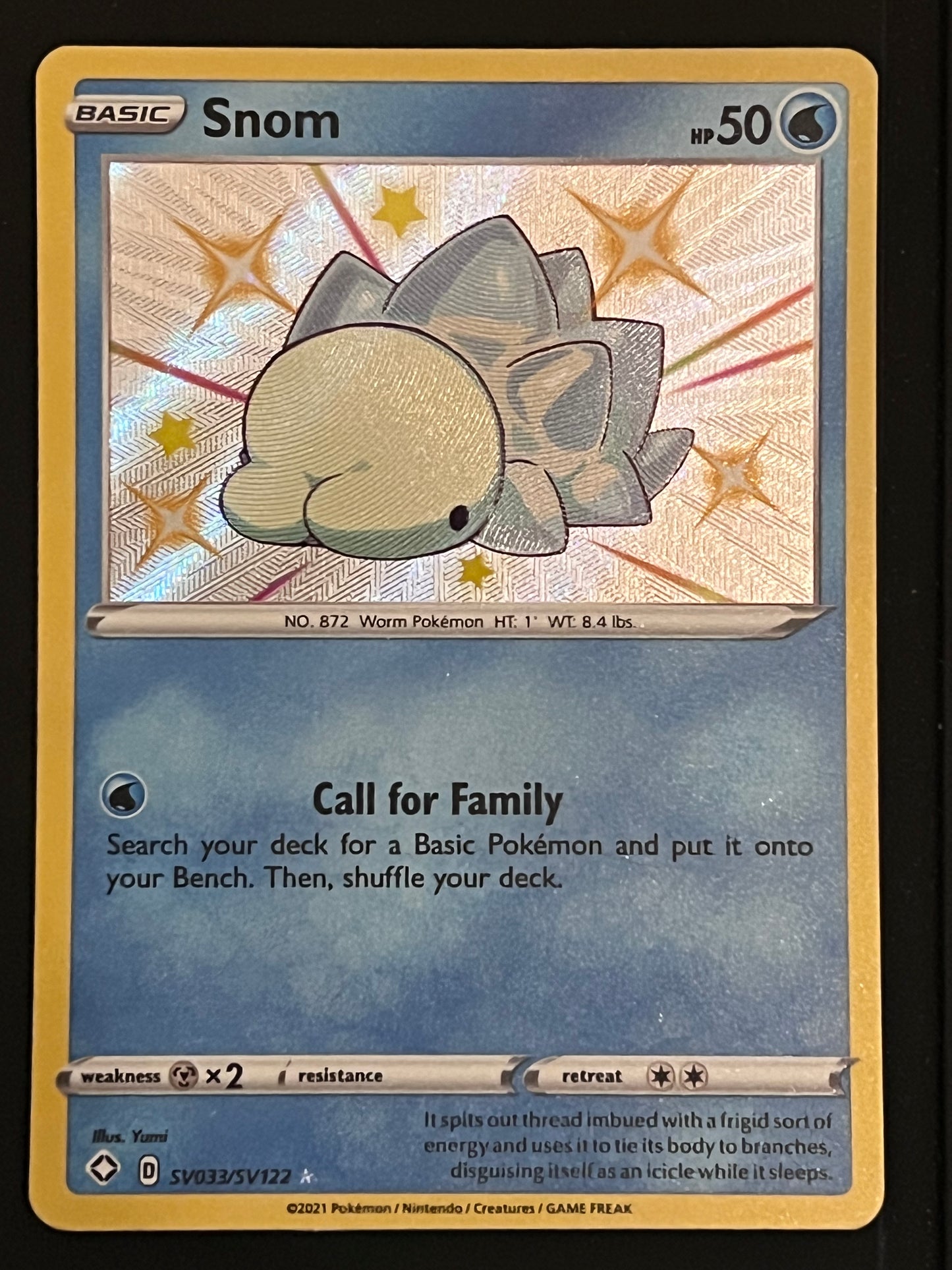 Snom - SV033/SV122 Shining Fates Rare Shiny Holo