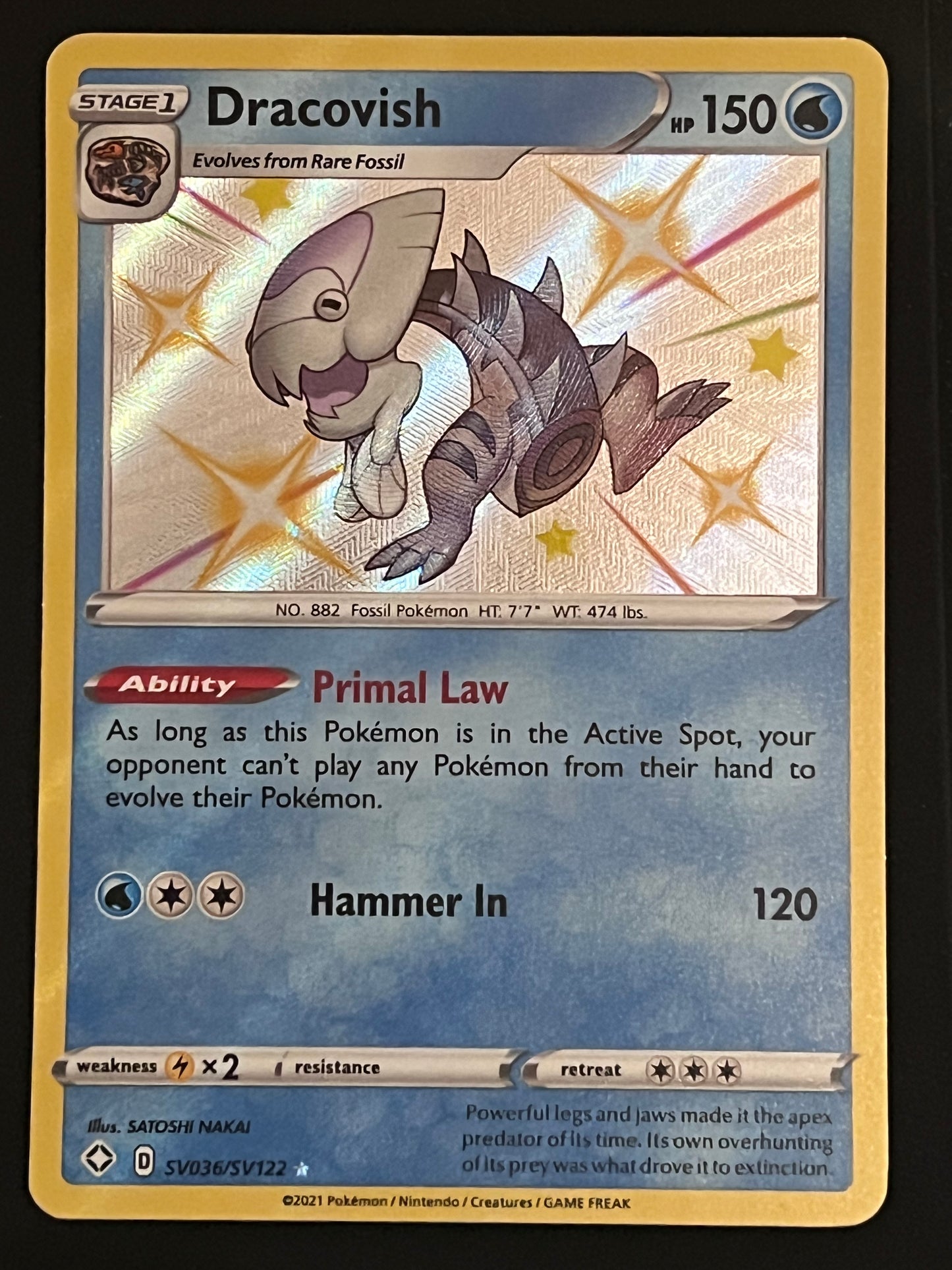 Dracovish - SV036/SV122 Shining Fates Rare Shiny Holo