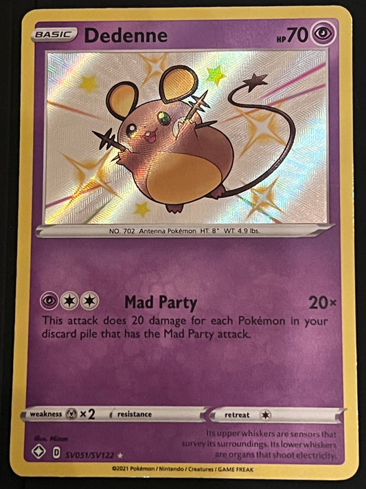 Dedenne - SV051/SV122 Shining Fates Rare Shiny Holo