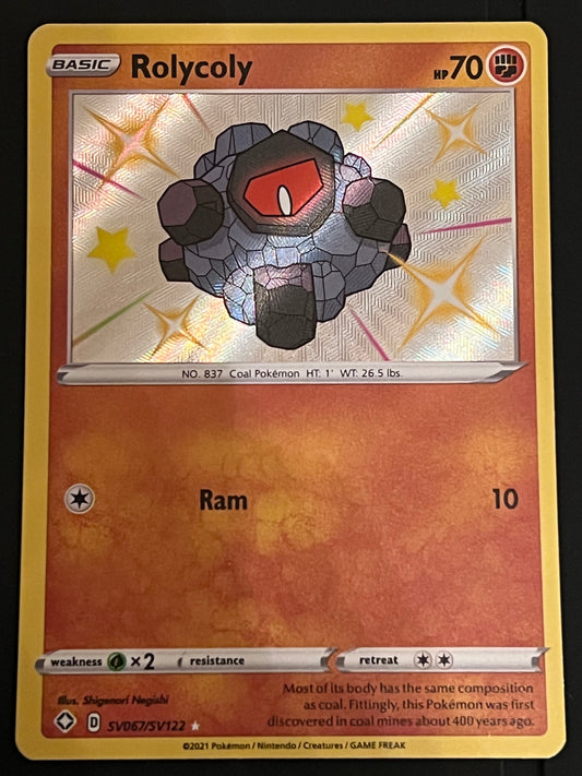 Rolycoly - SV067/SV122 Shining Fates Rare Shiny Holo