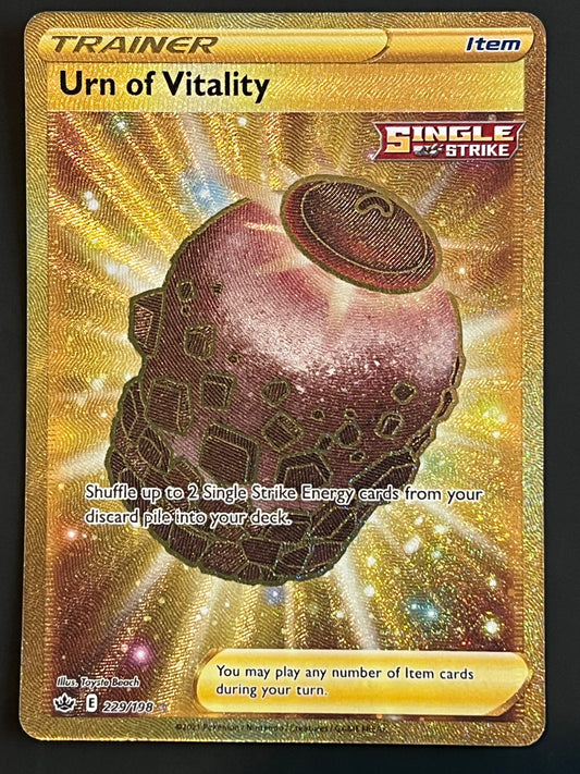 229/198 Urn of Vitality - Pokémon Chilling Reign Gold Secret Rare