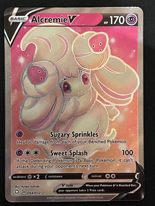 Alcremie V - 064/072 Shining Fates Full Art Holo V