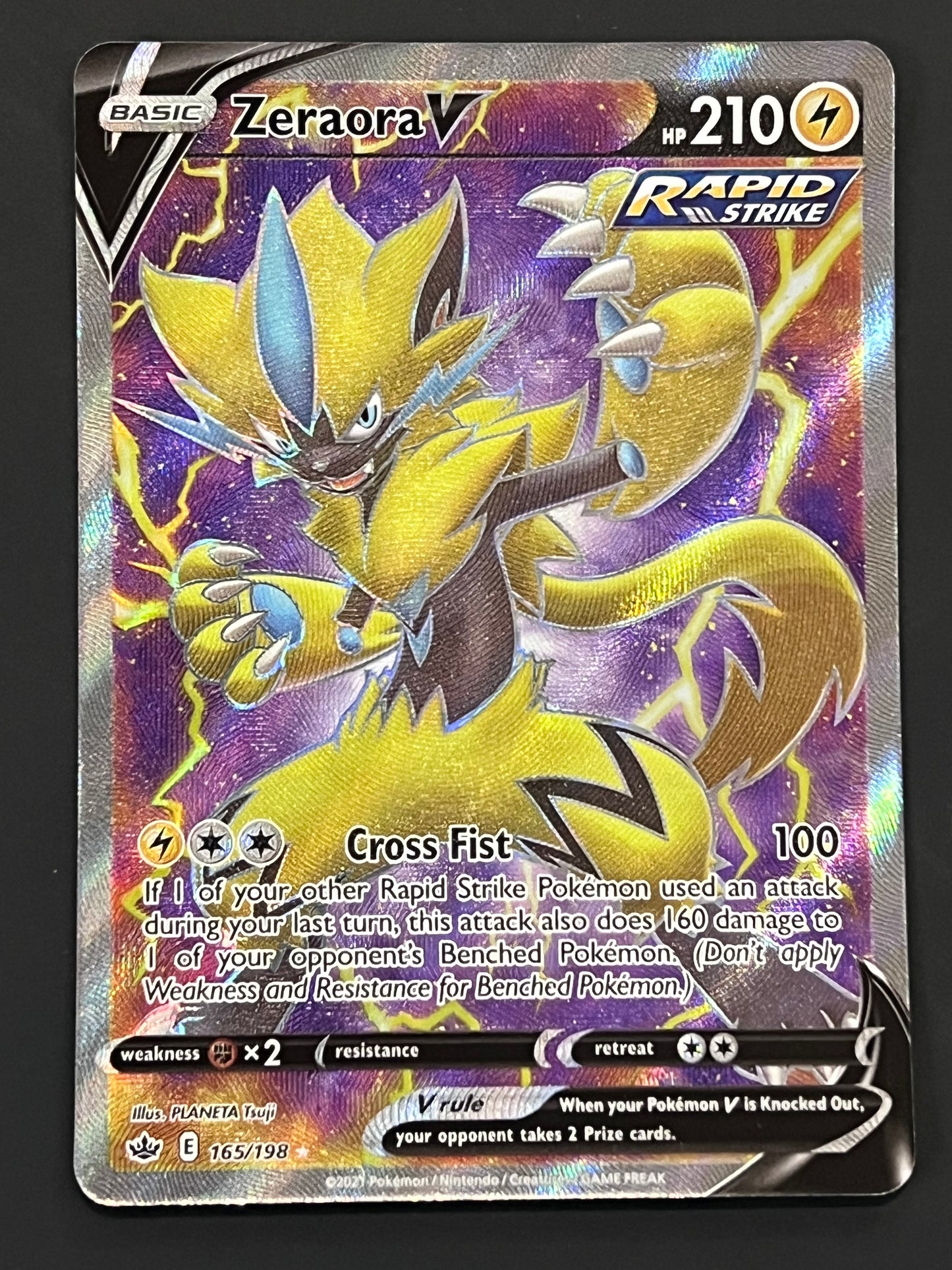 165/198 Zeraora V - Pokémon Chilling Reign Full Art