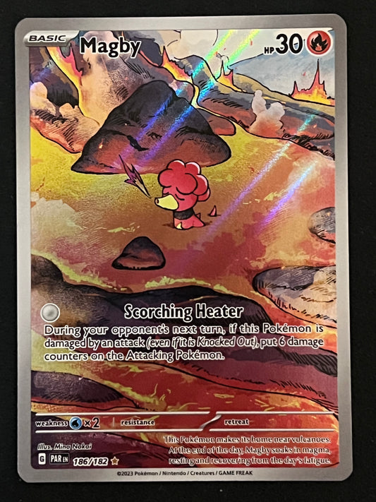 186/182 Magby - Pokémon Paradox Rift Illustration Rare