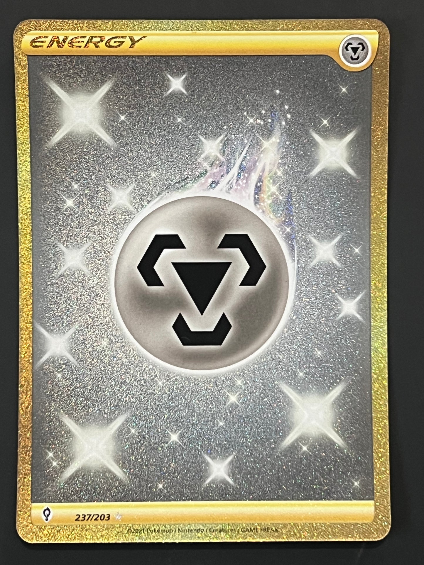 237/203 Metal Energy - Evolving Skies Gold Secret Rare