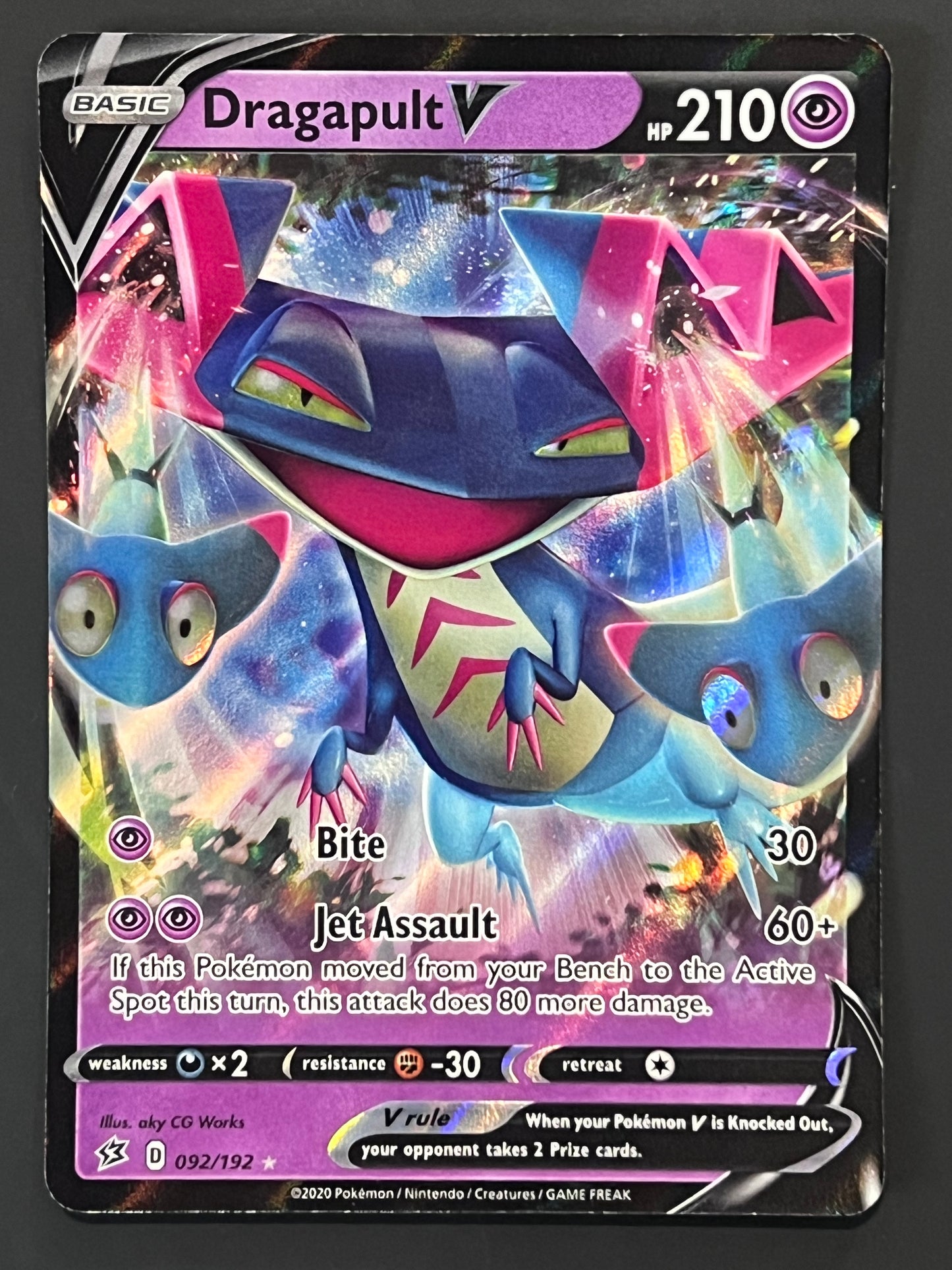 092/192 Dragapult V - Pokémon Rebel Clash Ultra Rare