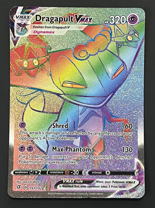 197/192 Dragapult VMax - Pokémon Rebel Clash Rainbow Secret Rare