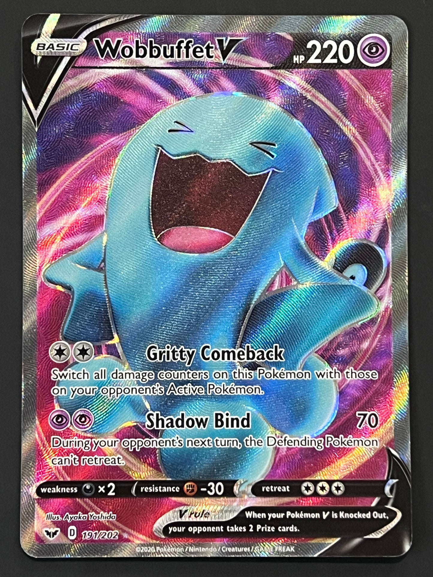 191/202 Wobbuffet V - Sword/Shield Base Full Art