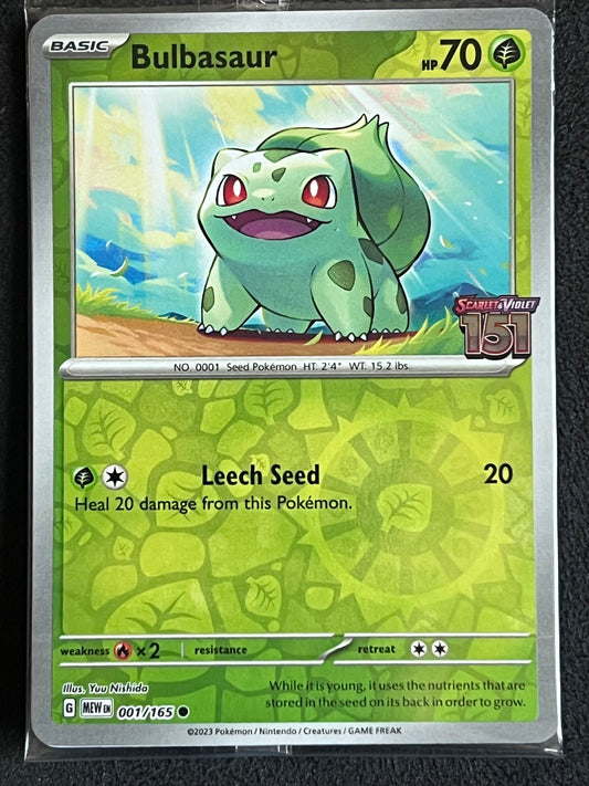 001/165 Bulbasaur (STAMPED) (SEALED) - Pokémon 151 Best Buy Promo