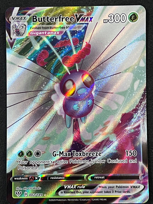 002/189 Butterfree VMax - Pokémon Darkness Ablaze Ultra Rare
