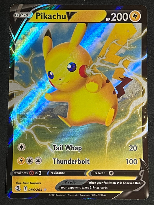 Pikachu V - 086/264 Fusion Strike Rare Holo V