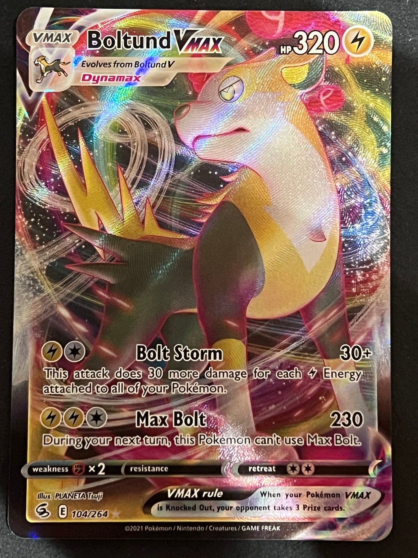 Boltund VMax - 104/264 Fusion Strike Rare Holo VMax