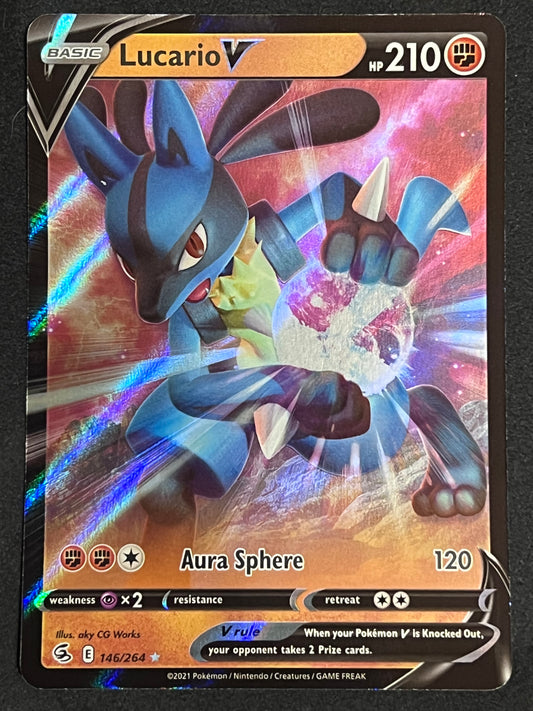 Lucario V - 146/264 Fusion Strike Rare Holo V