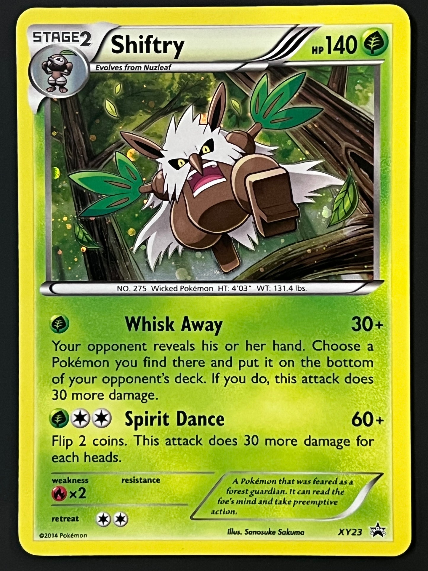 Shiftry - XY23 Holo Promo Black Star