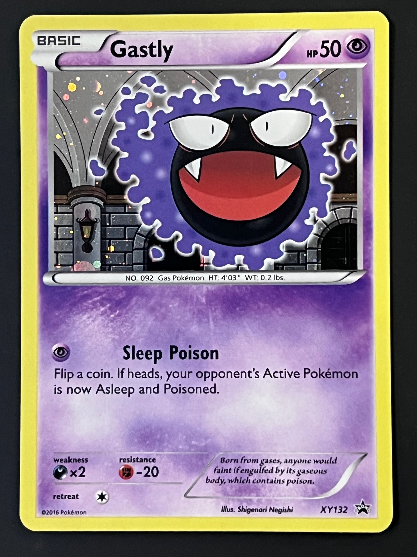 Gastly - XY132 Holo Promo Black Star