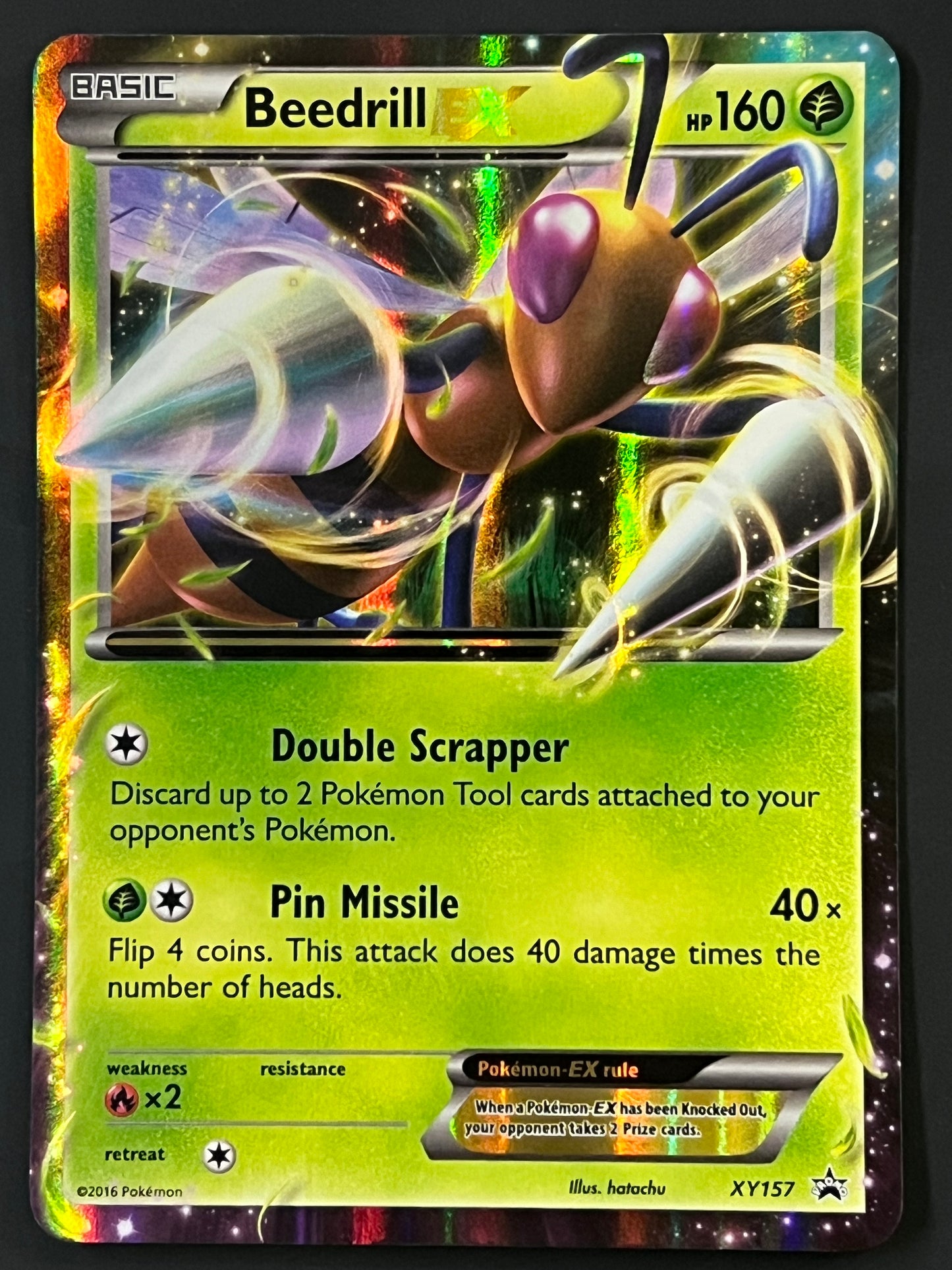 Beedrill EX - XY157 Holo Promo Black Star